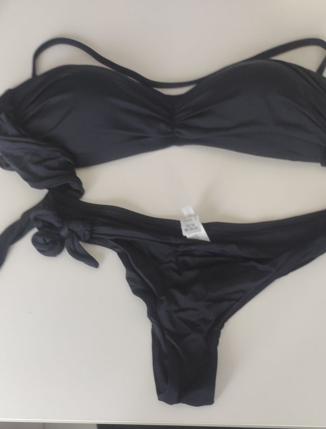 Bikini nero fascia