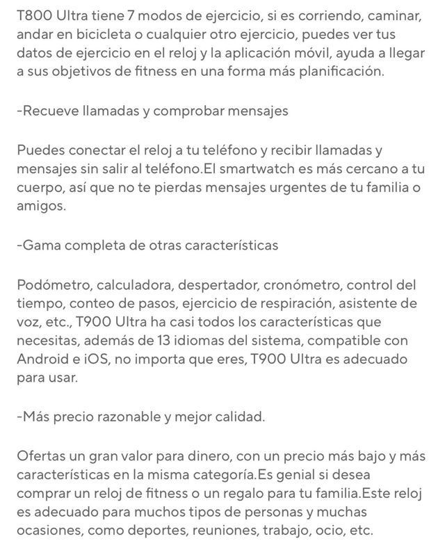 Reloj Inteligente mod.1900 ultra