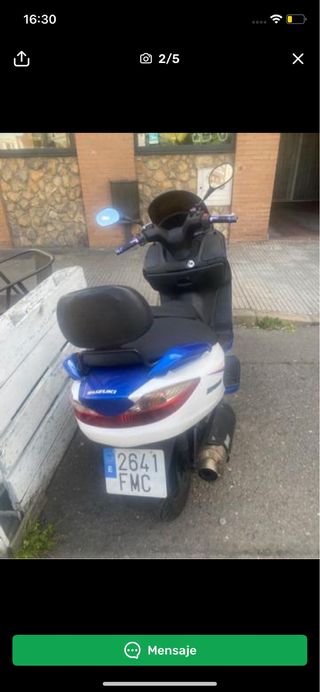 Suzuki Burgman 200cc: ¡Impecable! ruedas nuevas.