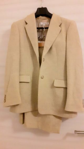 Completo beige donna lana cashmere