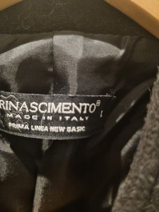 Chaquetón negro Rinascimento