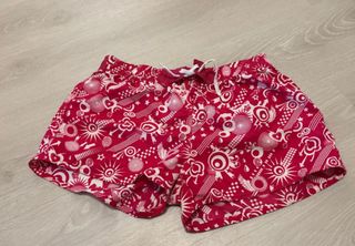 Short bañador rojo-blanco