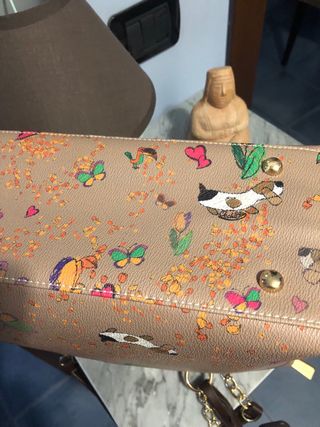 Borsa Occhiblu beige multicolor