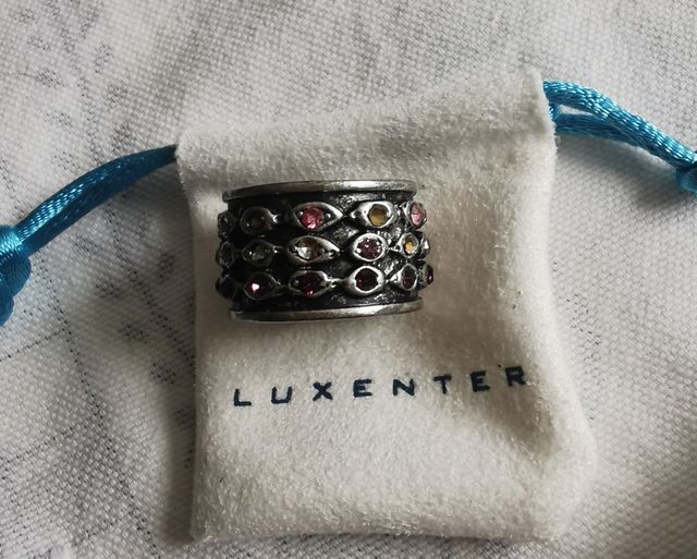 Anillo LUXENTER multicolor plata