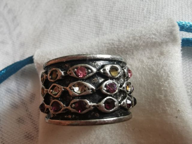Anillo LUXENTER multicolor plata