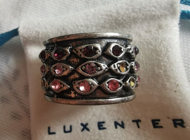 Anillo LUXENTER multicolor plata