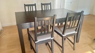 Mesa comedor extensible + 4 sillas Ikea