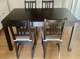 Mesa comedor extensible + 4 sillas Ikea