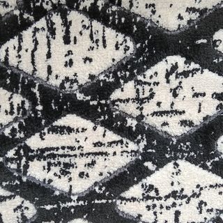 Alfombra moderna blanco y negro