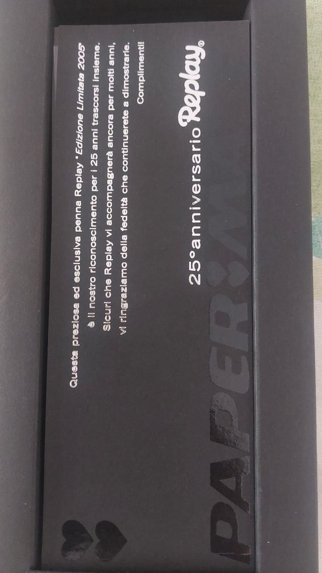 Replay 25° anniversario penna