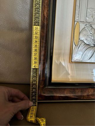 Quadro Madonna con Bambino argento