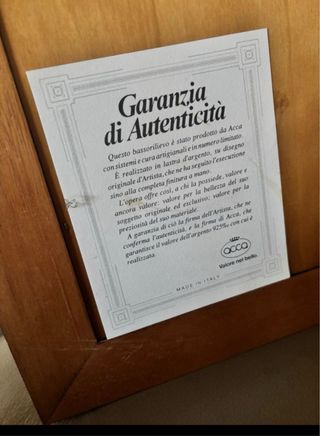 Quadro Madonna con Bambino argento