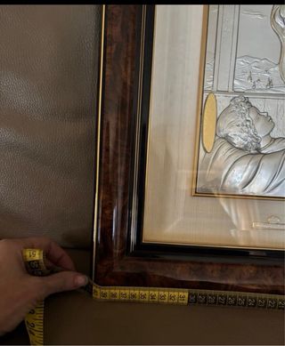 Quadro Madonna con Bambino argento