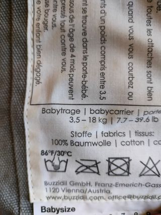 Mochila portabebés Buzzidil