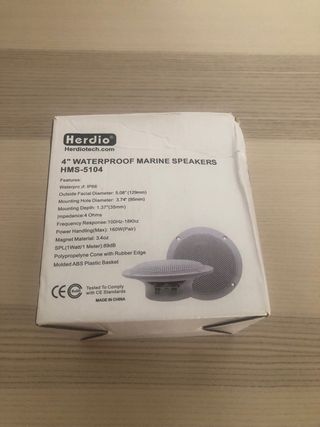 Altavoces marinos Herdio impermeables