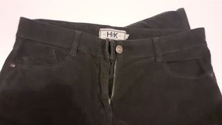 Pantaloni velluto neri donna