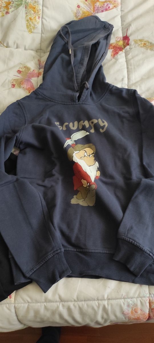 Felpa Brontolo Disney - ONLY blu