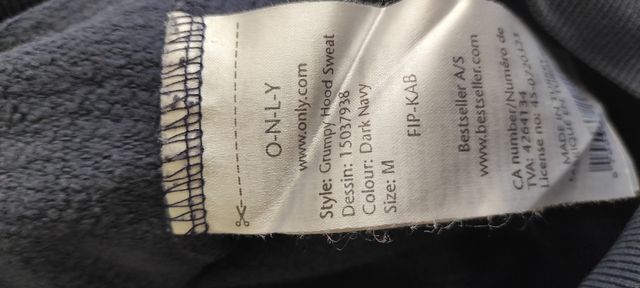 Felpa Brontolo Disney - ONLY blu