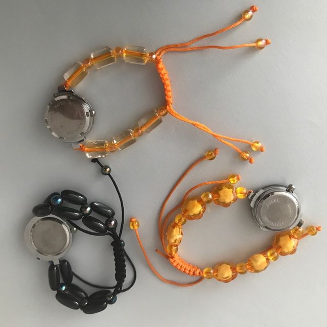 Lote 3 relojes pulsera - varios colores