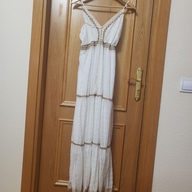 Vestido blanco boho chic