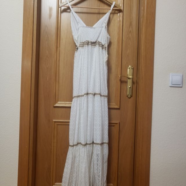 Vestido blanco boho chic