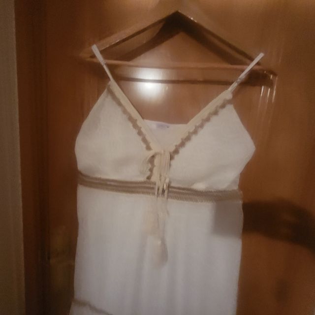 Vestido blanco boho chic