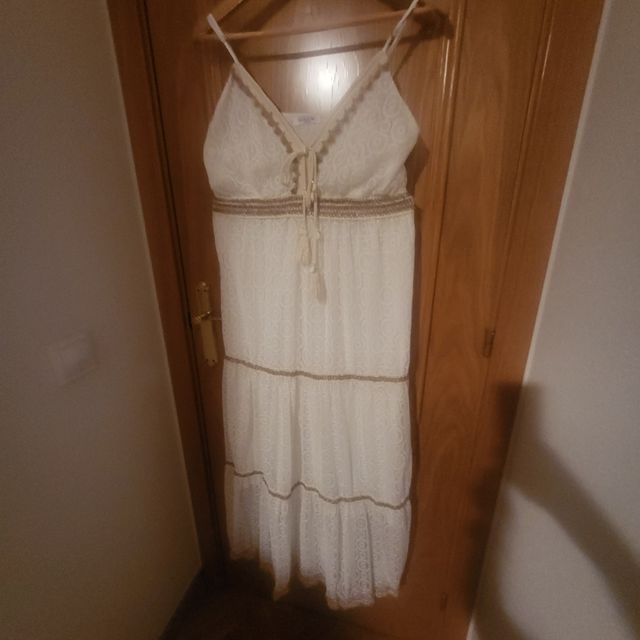 Vestido blanco boho chic