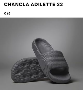 Chanclas Adidas Adilette 22 Gris