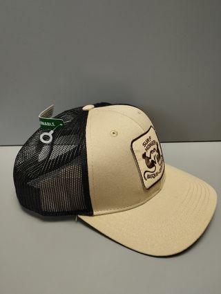Gorra Surf Monkey beige-negra