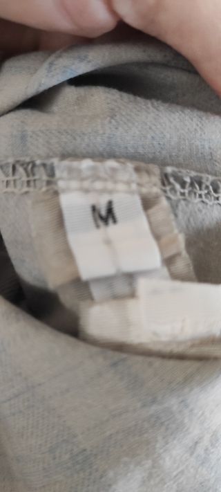 Camicia lunga ME&ME a quadri beige e blu