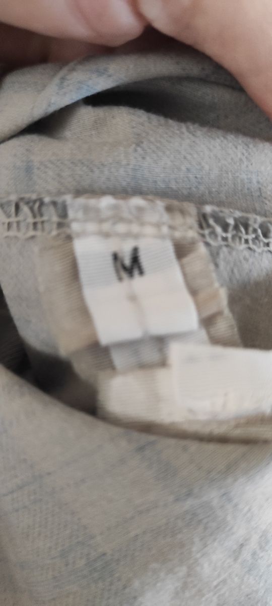 Camicia lunga ME&ME a quadri beige e blu