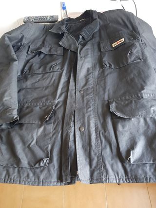 Chaqueta moto tipo barbour vintage 