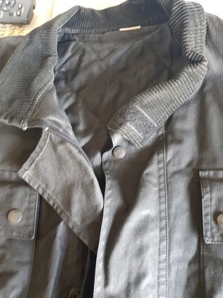 Chaqueta moto tipo barbour vintage 