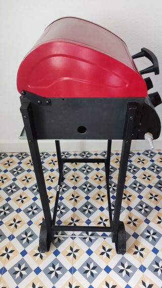 Barbacoa gas roja - 2 fuegos