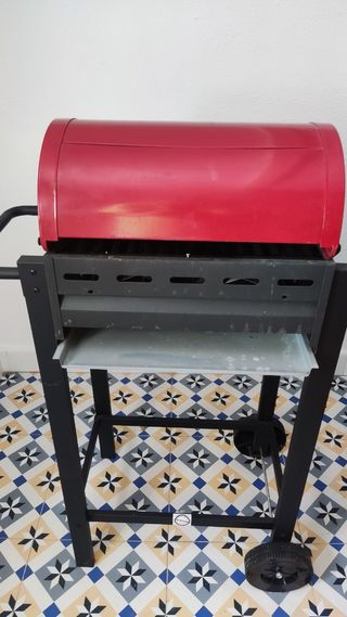 Barbacoa gas roja - 2 fuegos