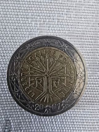 Moneda 2€ Francia 2011. Defecto. 