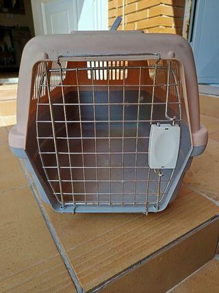 Transportín animales beige-gris