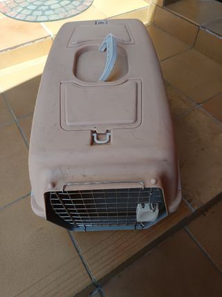 Transportín animales beige-gris