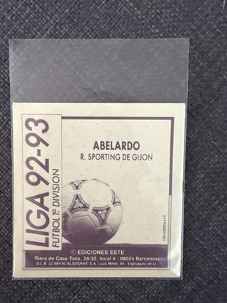 Cromo Abelardo Sporting Gijón 92-93