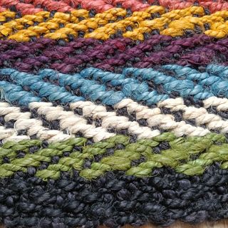 Alfombra yute multicolor