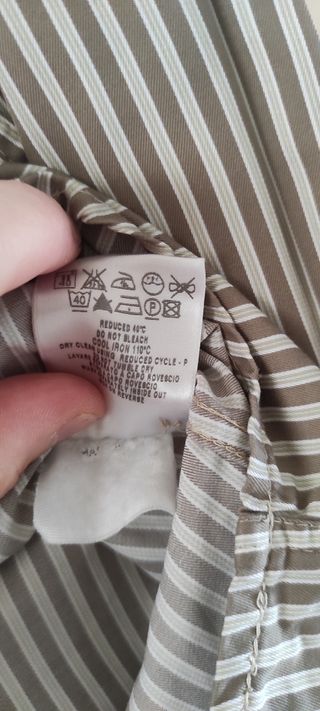 Camicia RED VALENTINO beige/marrone a righe