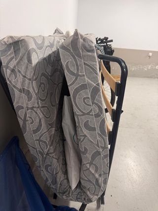 Cama plegable 90cm - Gris