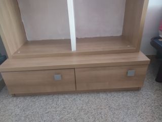 Estantería librería con 2 cajones