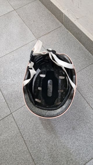 Casco patines/patinete rosa para niña