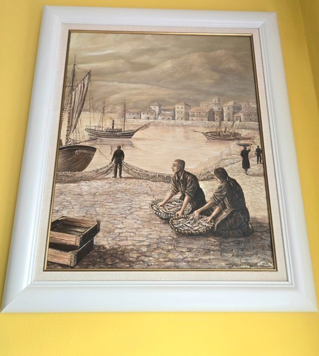 Cuadro pescador - Óleo sobre lienzo