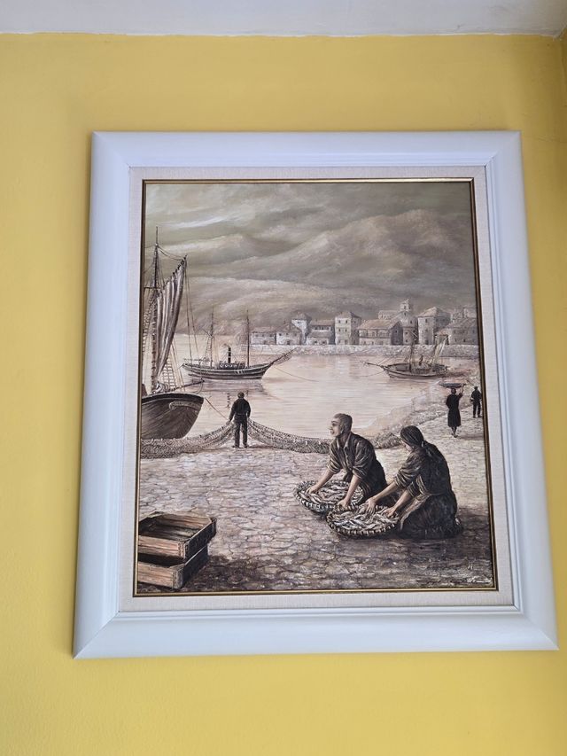 Cuadro pescador - Óleo sobre lienzo