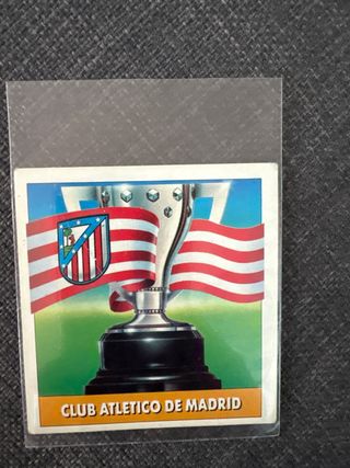 Cromo Escudo Atletico Madrid 92-93