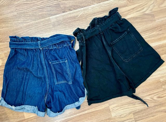 2 shorts vaqueros | azul y negro