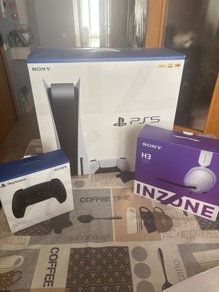 PS5 (PlayStation 5) + Mando extra + Auriculares
