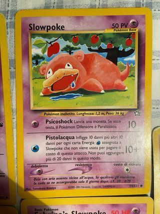 Carte Pokemon Slowpoke Sabrina Vintage